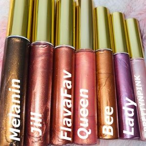 Brown skin girl lipgloss collection. Get all 7!